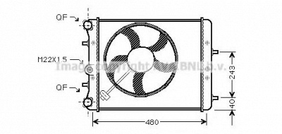 AVA QUALITY COOLING saa2013 -  Радиатор, охлаждение двигателя